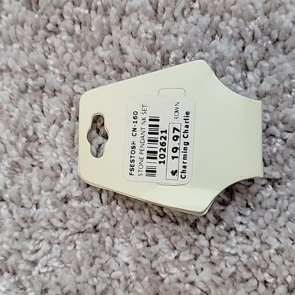 Stone pendant earrings - Picture 2 of 2